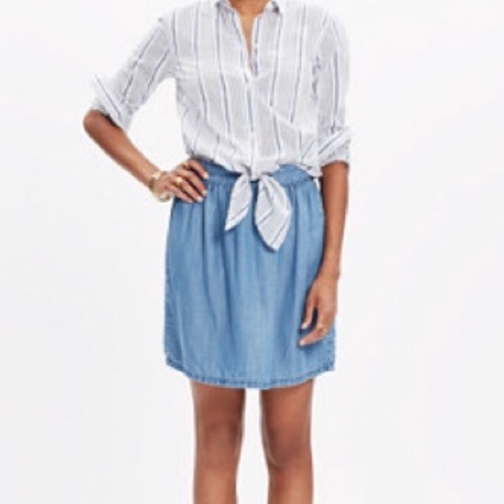 Madewell Chambray Skirt